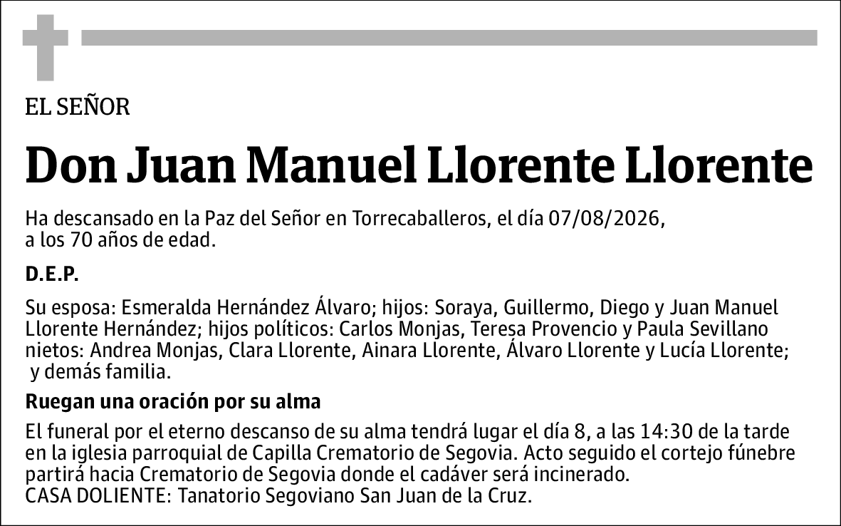 Juan Manuel Llorente Llorente
