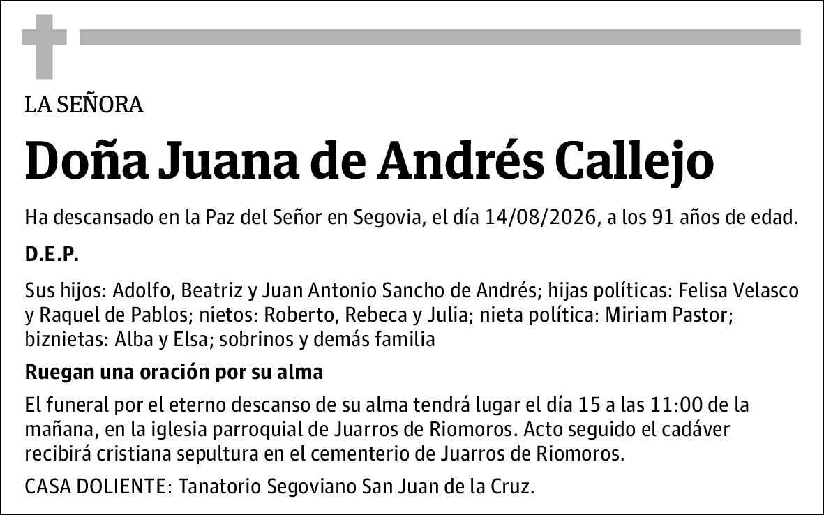 Juana de Andrés Callejo