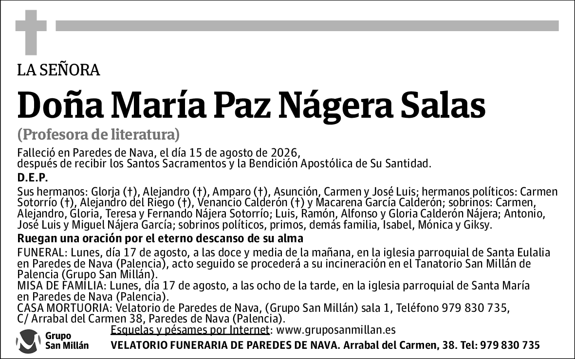 María Paz Nágera Salas