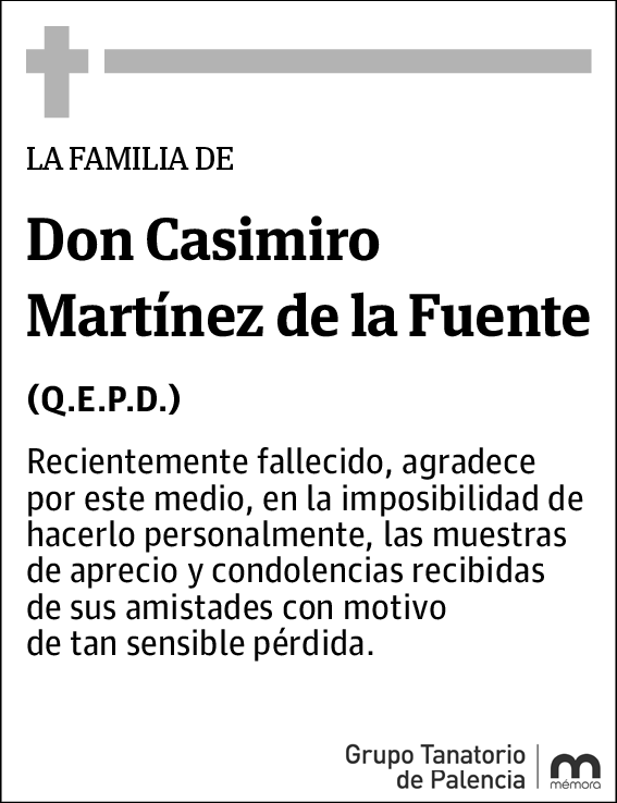 Casimiro Martínez de la Fuente