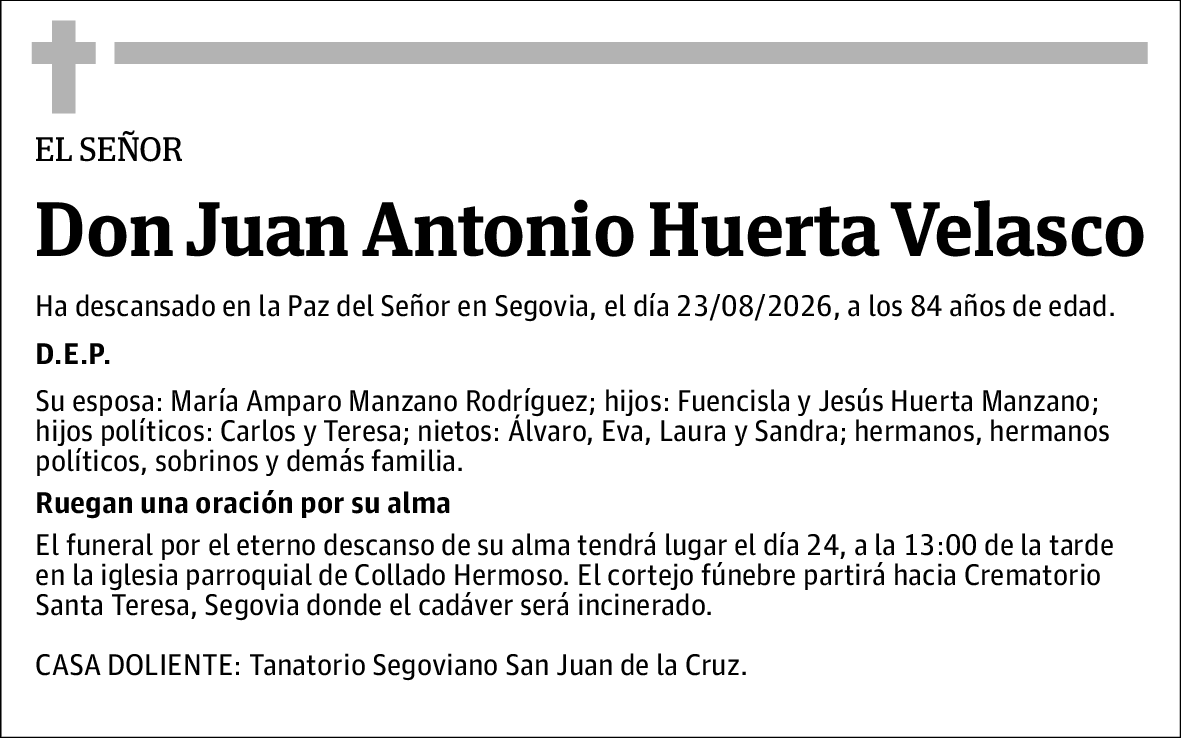 Juan Antonio Huerta Velasco
