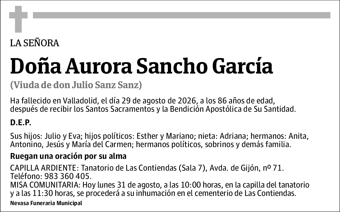 Aurora Sancho García