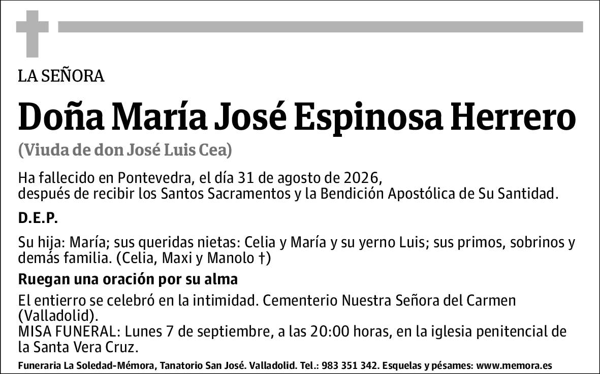 María José Espinosa Herrero