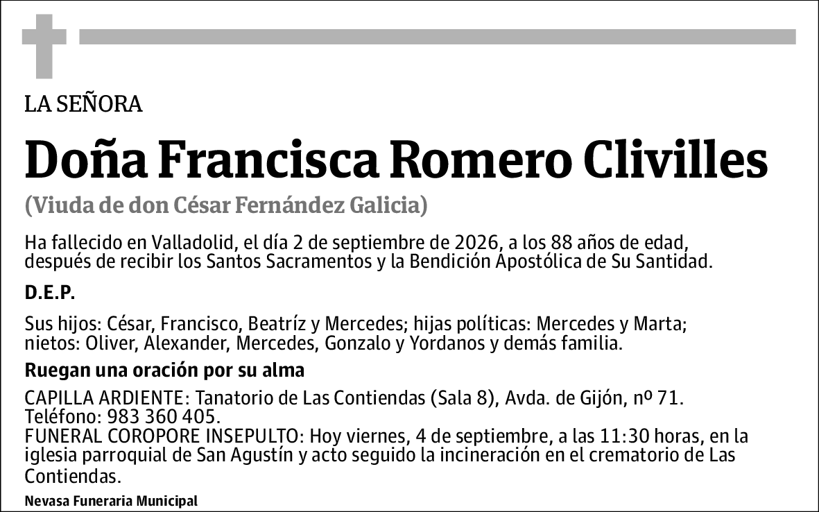 Francisca Romero Clivilles