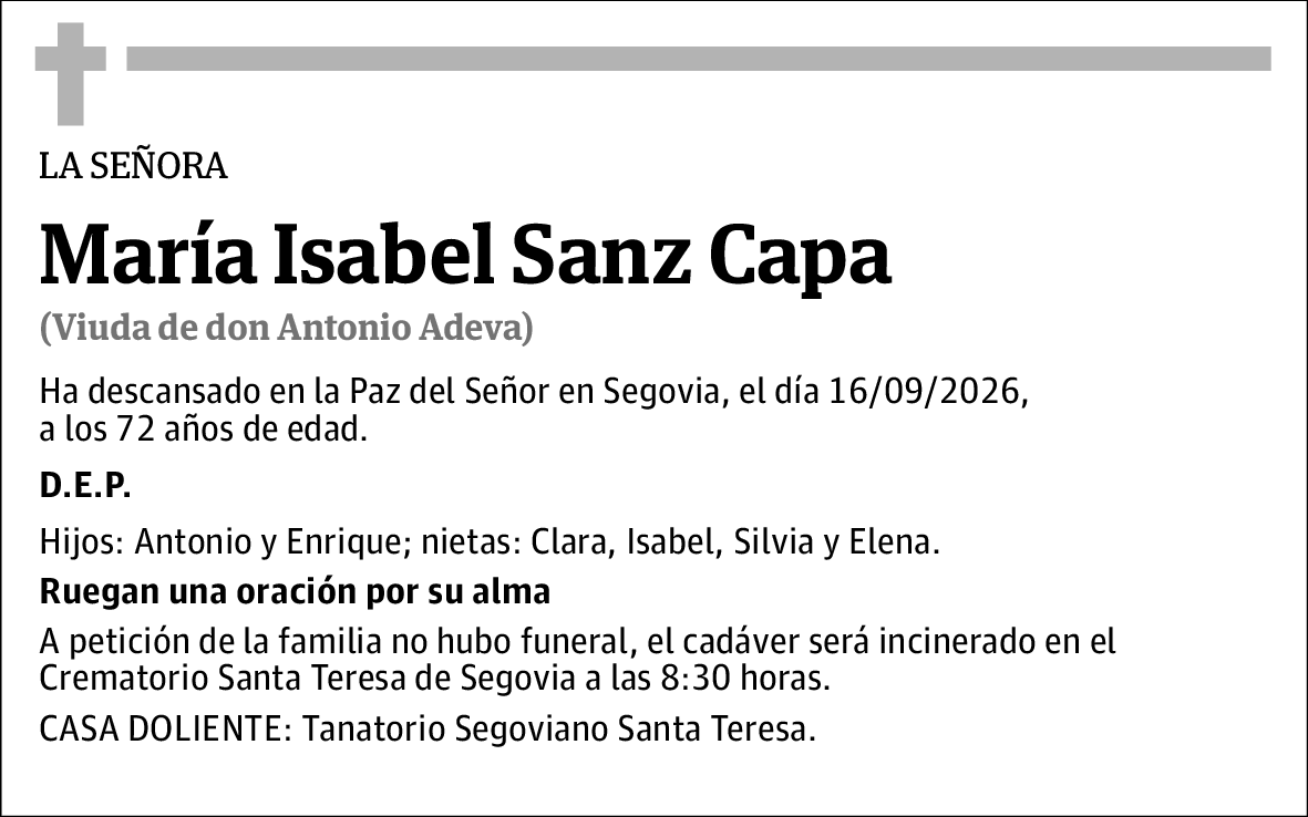 María Isabel Sanz Capa