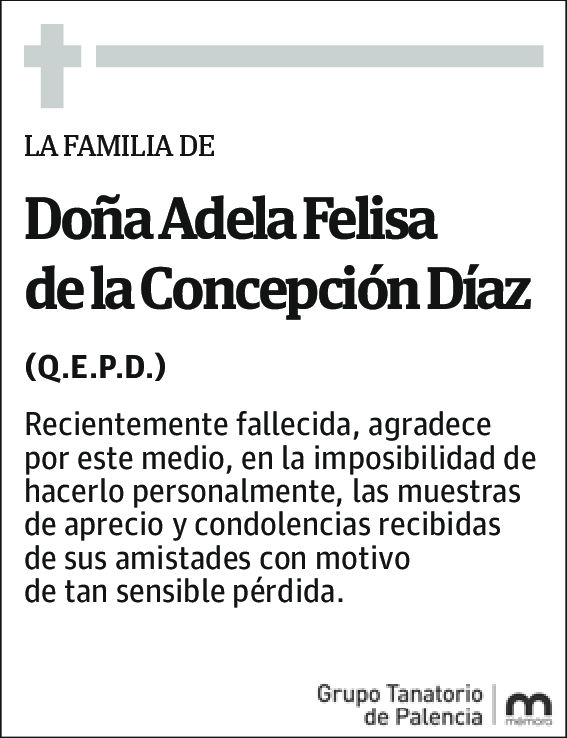 Adela Felisa de la Concepción Díaz