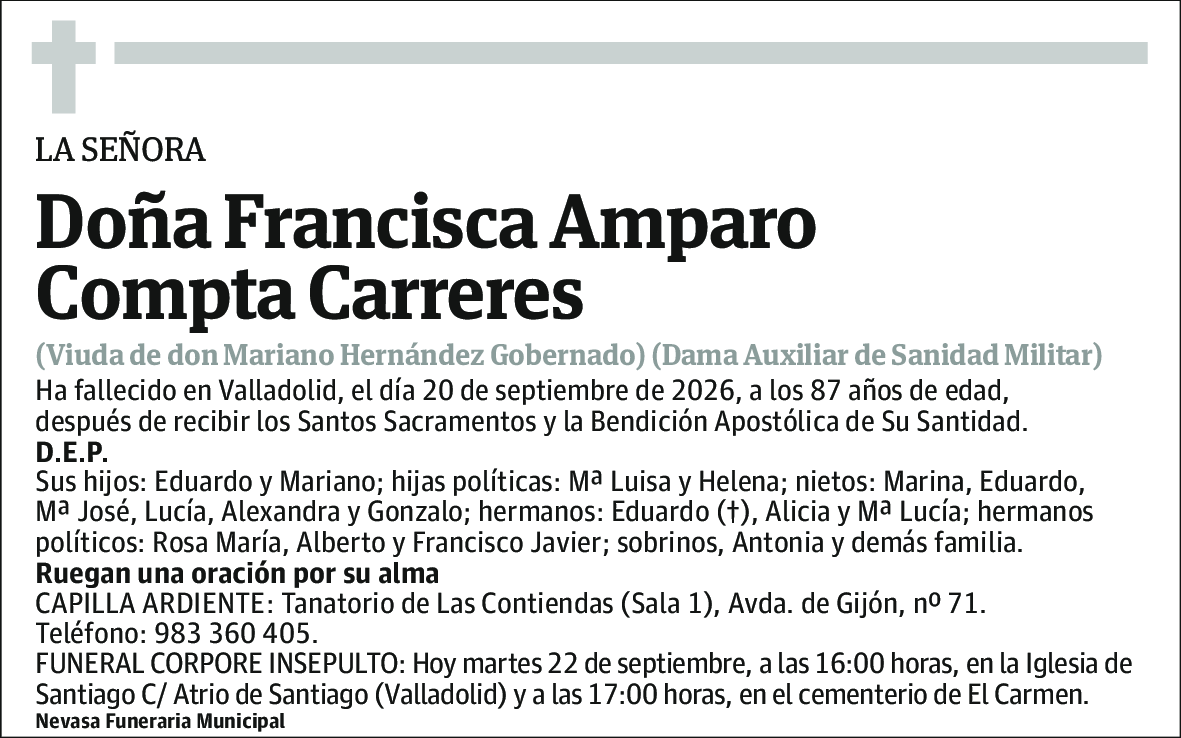 Francisca Amparo Compta Carreres