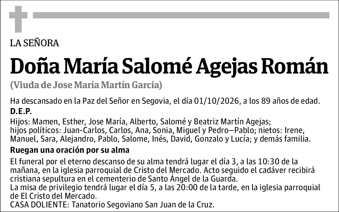María Salomé Agejas Román