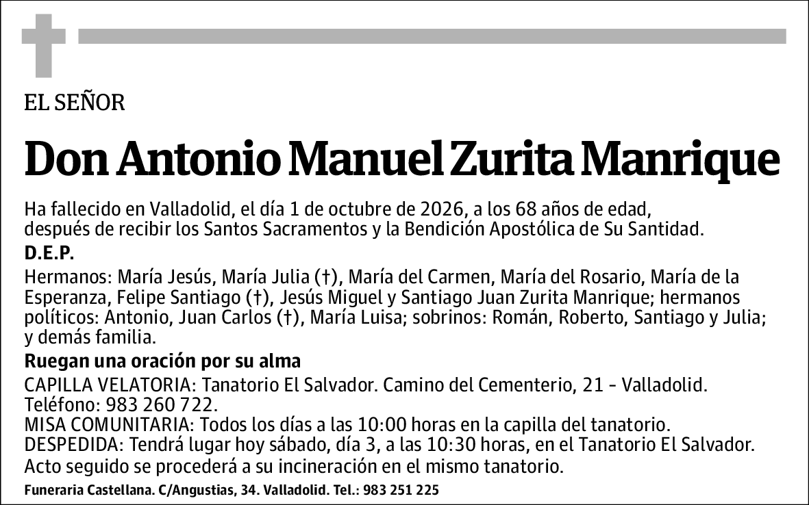 Antonio Manuel Zurita Manrique