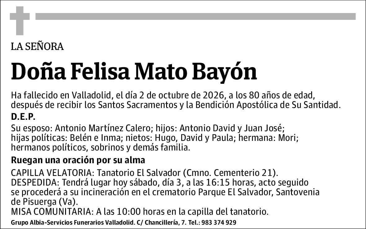 Felisa Mato Bayón