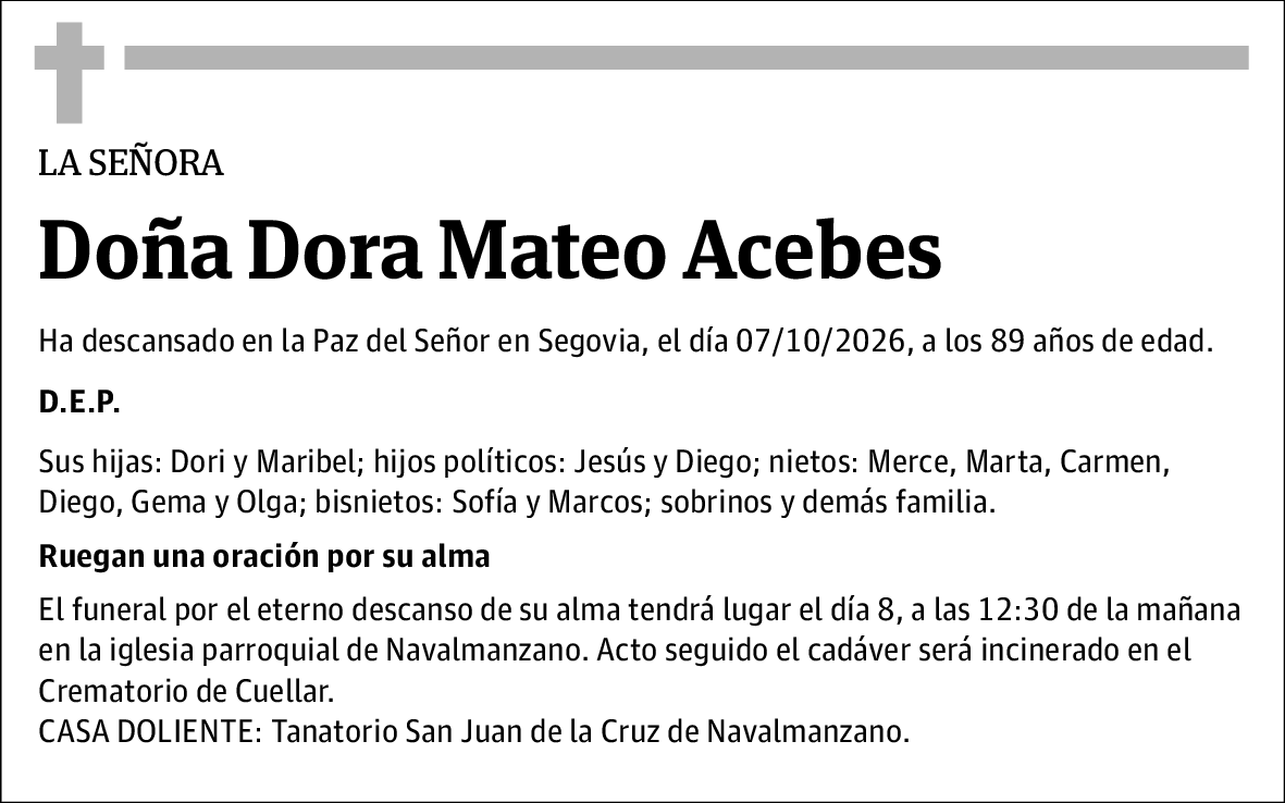 Dora Mateo Acebes