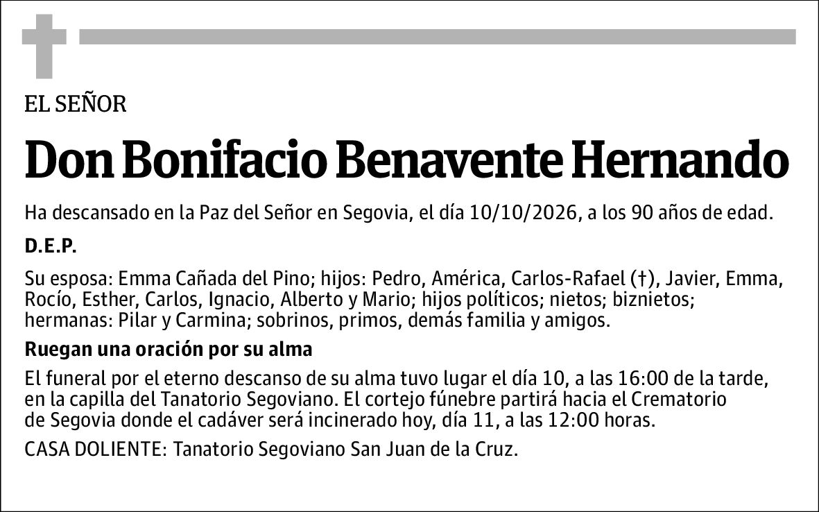Bonifacio Benavente Hernando
