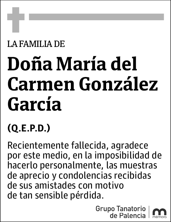 María del Carmen González García