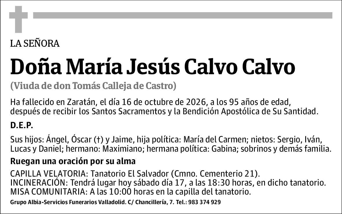 María Jesús Calvo Calvo