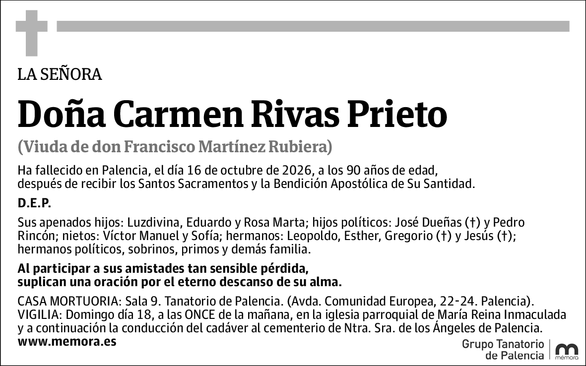 Doña Carmen Rivas Prieto