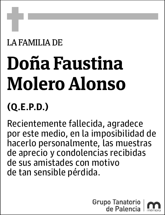 Faustina Molero Alonso