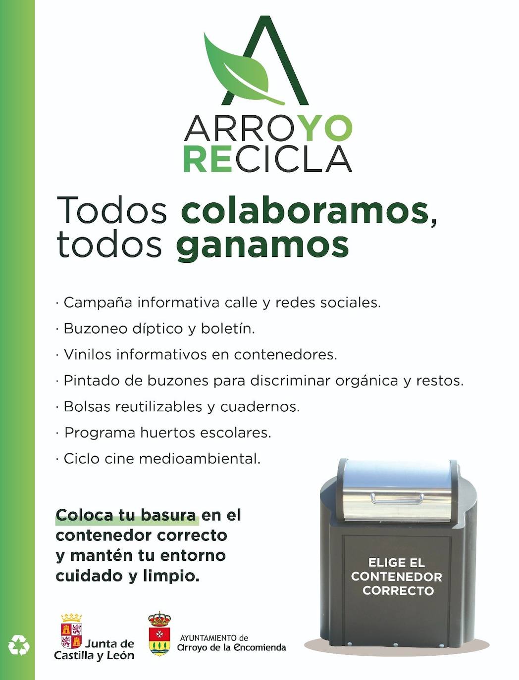 Cartel de la campaña 'Arroyo Recicla'