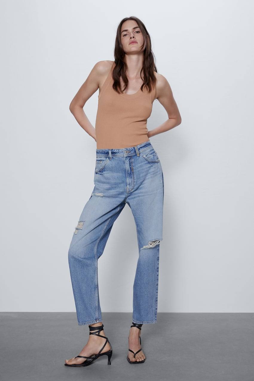 JEANS Z1975 STRAIGHT LONG LENGTH - Mid-blue | ZARA Thailand