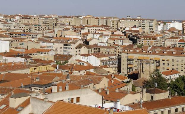 Aerial image of the city of Salamanca.